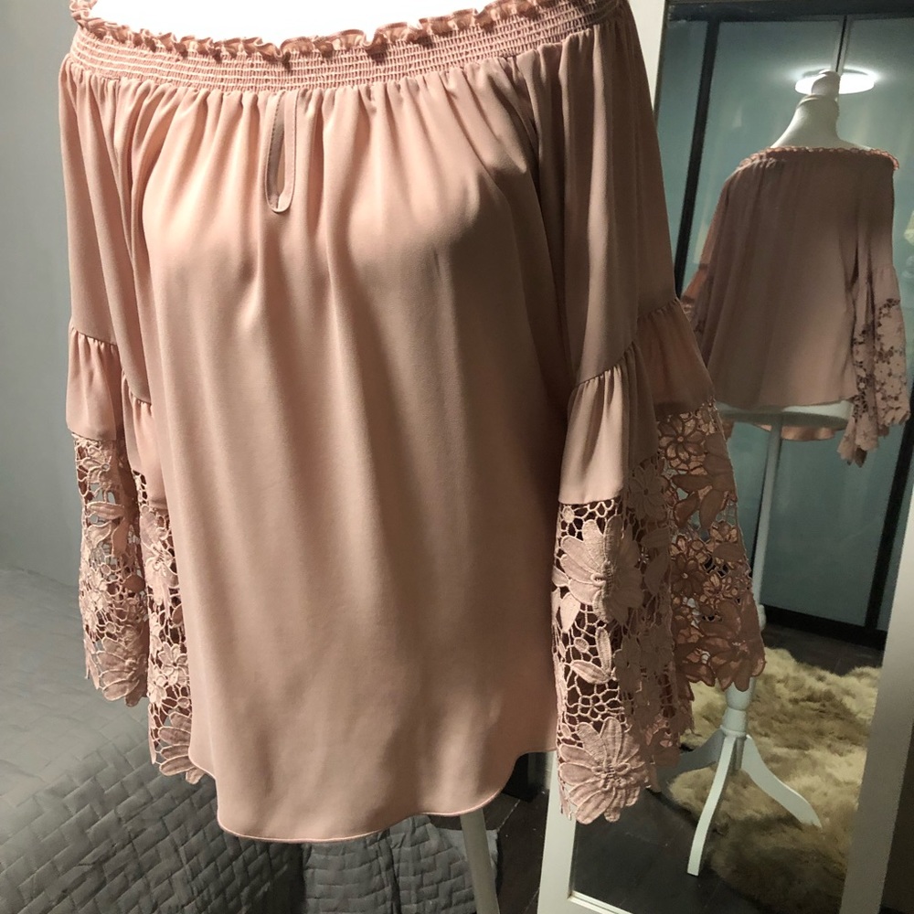 Pale pink blouse